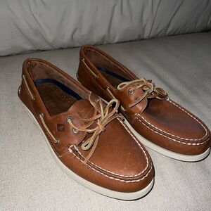 Sperry Brown Leather Boat Shoes